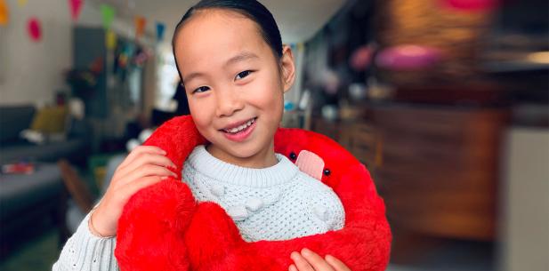 Meisje met Hug