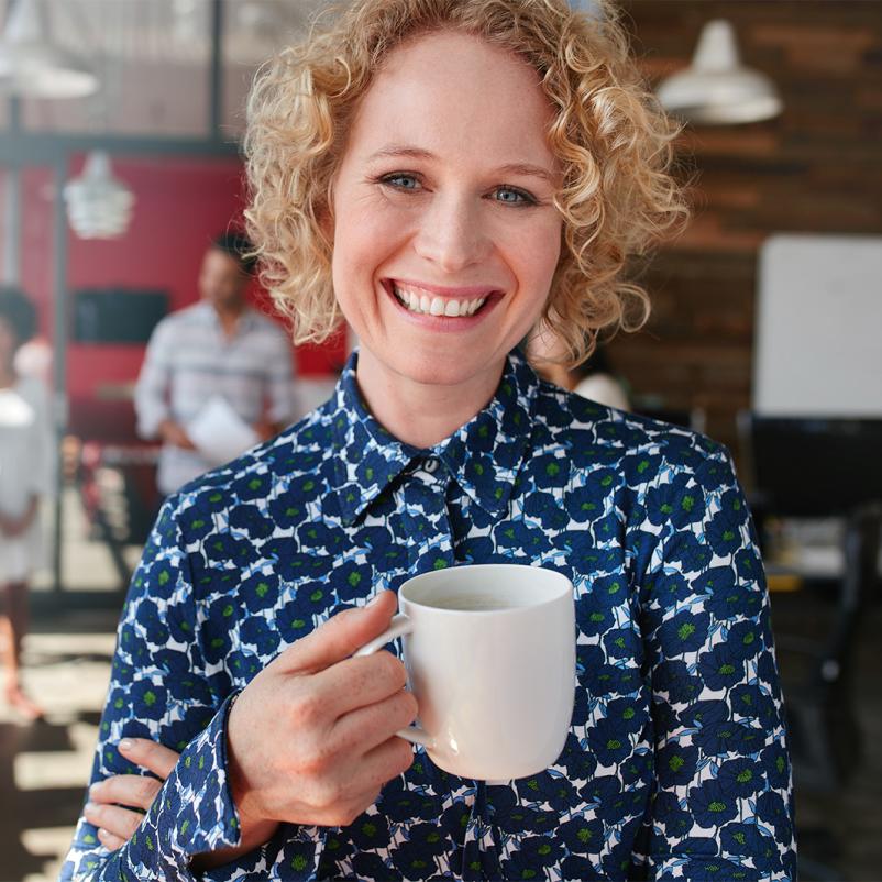 Vrouw op het werk