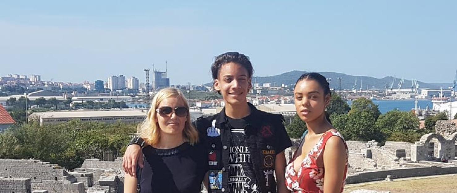 Kim en haar kinderen