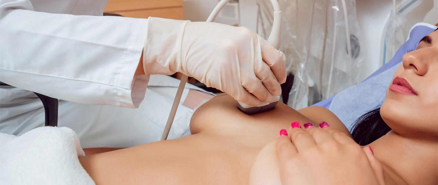 borstonderzoek met ultrasound scanner