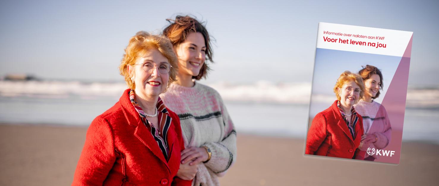 Moeder en dochter op het strand